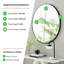 Alcantera Round Metal Frame Wall Mirror Simple and Elegant Modern Design-75322306-75322304