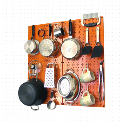 Metal Rectangle Wall Mounted Pot Rack