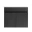 Meuble-lavabo simple 24 po avec plateau en céramique Kajuan