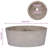 VidaXL 15.7'' Marble Circular Bathroom Sink-92930439