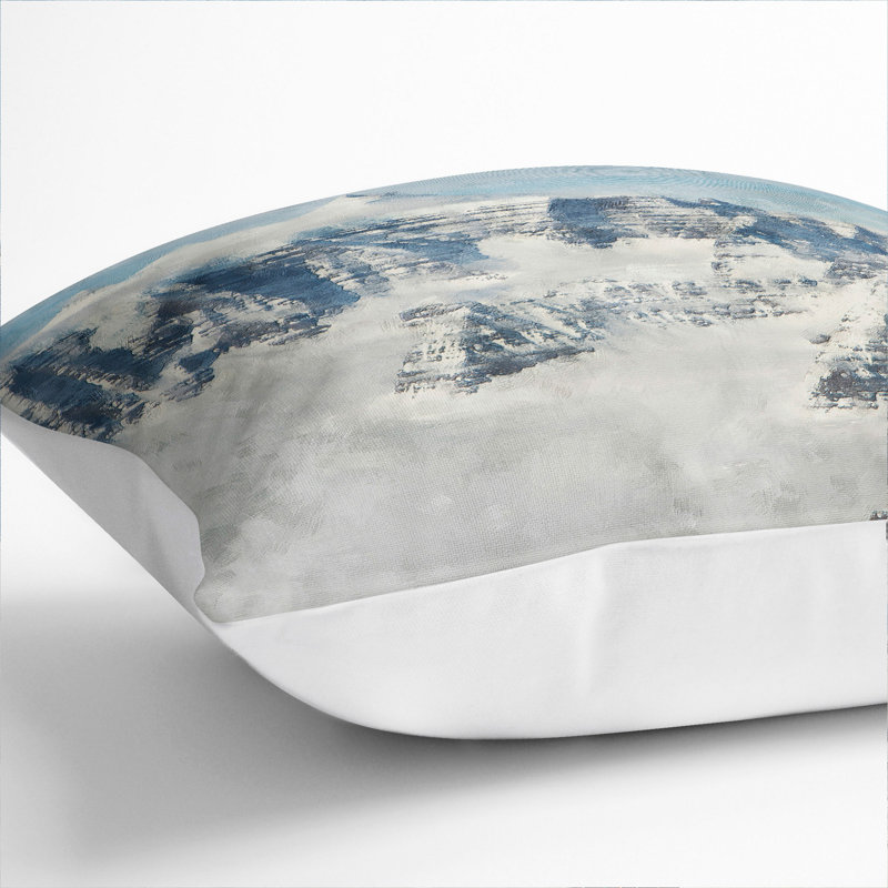 Square Cushion, 40cm H x 40cm W x 15cm D, White