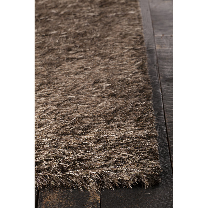 Tapis en jute tissé à la main Spellman Camel, Rectangle 7 pi 9 po x 10 pi 6 po