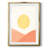 Simple Boho Sun II -Framed Print
