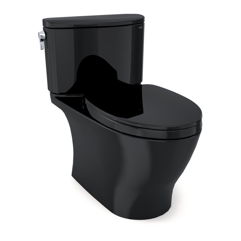 Aquia® IV Dual-Flush Elongated Two-Piece Toilet (Seat Included), Bone, Left