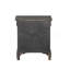 Table de chevet 2 tiroirs gris foncé