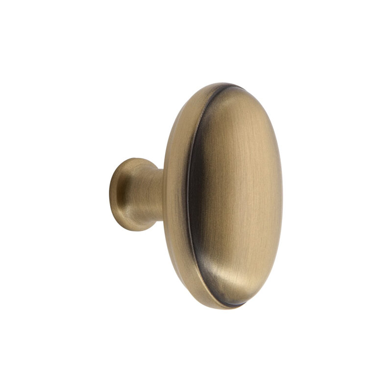 Eden Prairie Cabinet Knob, Vintage Brass