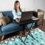 Table pliante Everyday Home - Bureau pliant portatif léger - Petite table en plastique pour le camping, les cartes à jouer et la salle d'artisanat