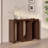 Brown Minimalist Ash Console Table-111355910
