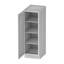 Armoire de rangement/haute standard en contreplaqué, prête à assembler, Kindwood Eco Shaker, 45,7 cm (L) x 61 cm (P) x 228,8 cm (H), gris.-134212234-123468904