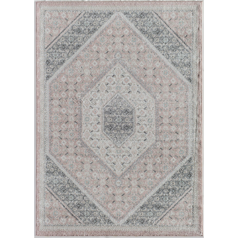 Tapis rose Hailey, Rectangle 8 pi x 10 pi