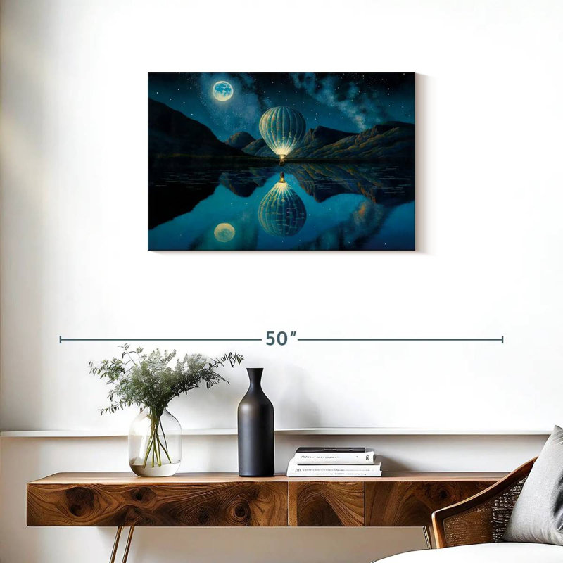 Mehar Illuminated Hot Air Balloon, 20" H x 30" W