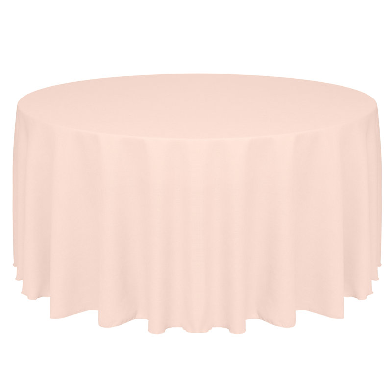 Ultimate Textile Round Tablecloth, 2, Ice Peach, 120" Round