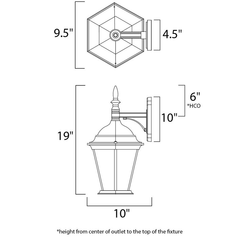 Treshawn Aluminum Wall Light, Black