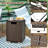 16'' x 16'' Straight PE Wicker Propane Tank Cover