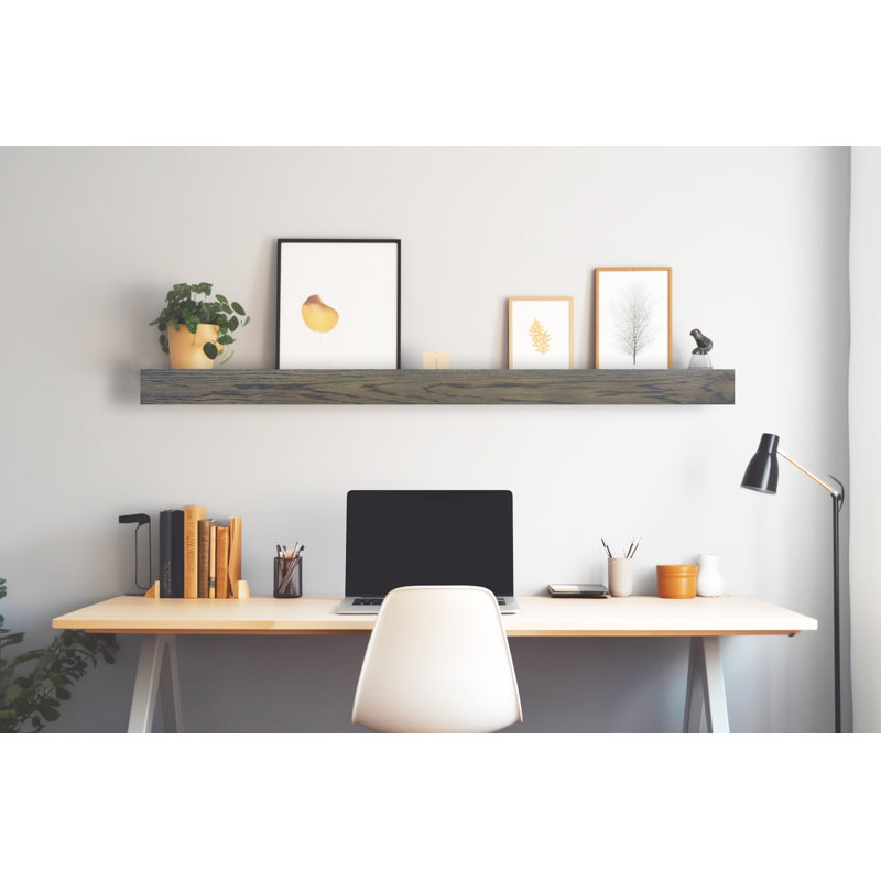 Clopein Oak Solid Wood Accent Shelf, 4'' H x 54'' W x 4'' D