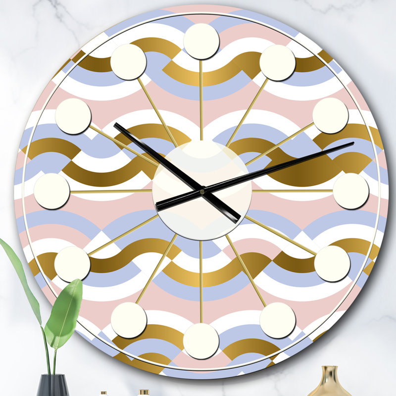 Horloge murale géométrique, Surdimensionné