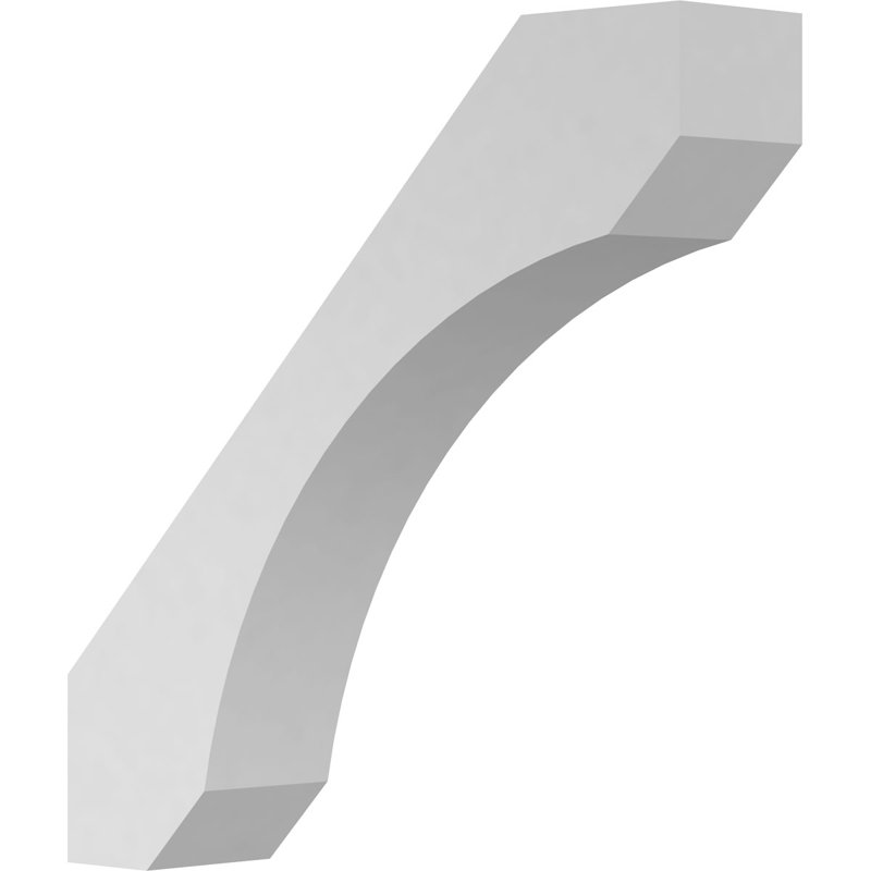 Endurathane Legacy Bracket, 5 1/2"W x 24"D x 24"H, Factory Primed, 24"H x 5 1/2"W x 24"D