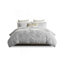 Ensemble de housse de couette en coton 3 pièces, gris clair-132797932