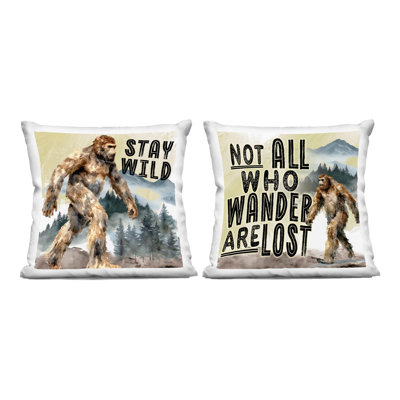 Coussin Wild Mythical Creature Quotes Design par Nicole DeCamp (ensemble de 2)
