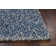 Tapis indigo / ivoire à poils longs fabriqué à la main Tayla