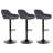 Mid-Century Modern Leatherette Gaslift Adjustable Swivel Bar Stool-92729665