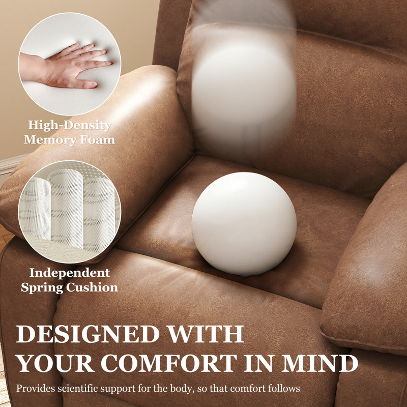 Standard Recliner – Sofa Set (1+1 Seats), Brown