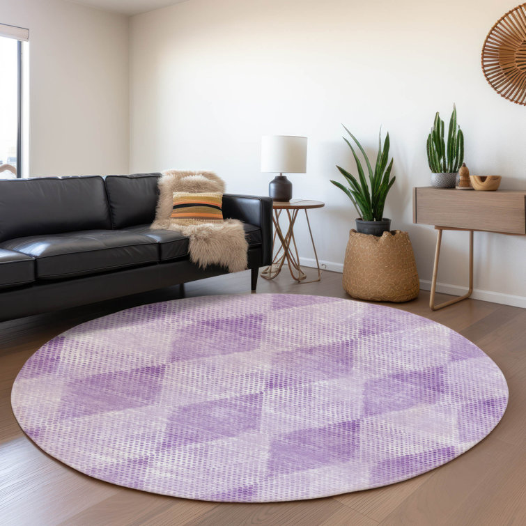 Premium Machine Washable Cerrito Amf539 Lavender Rug