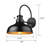 Infrared Motion Sensor Farmhouse Barn Light, 13.5" Black Outdoor Wall Sconce,Industrial Exterior Wall Lamp, 1 Pack-1563225332