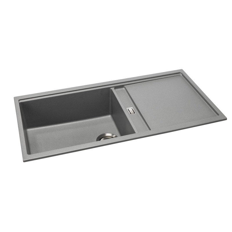 Abode Designs Synchronist W Kitchen Sink, Metallic Grey