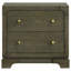 Gerthold 2-Drawer Nightstand Bedside Table Dark Cocoa