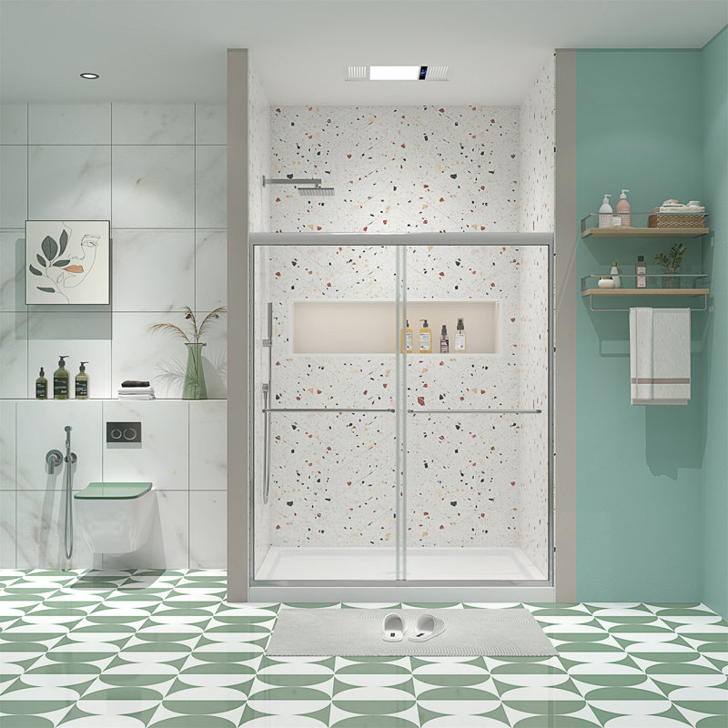 Bypass Shower Door, Sliding Design
