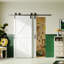 Bypass Barn Doors - Modern K- Shape Design Bypass Barn Door - Sliding Closet Door With Hardware Kit-108046513