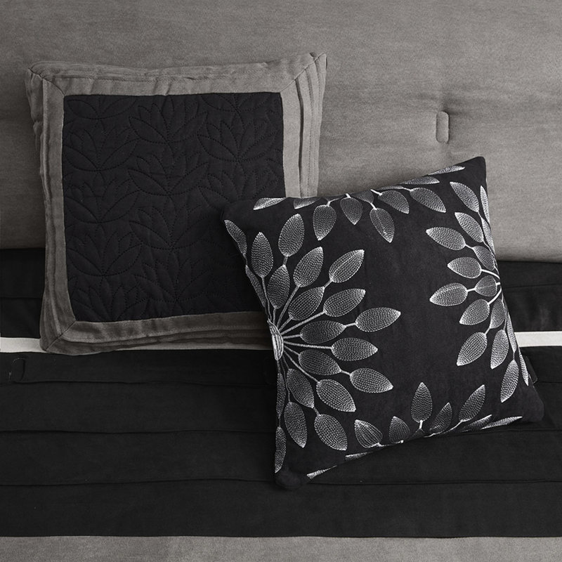 49ec3a2a2 Comforter, Noir, Grand édredon et 6 pièces supplémentaires