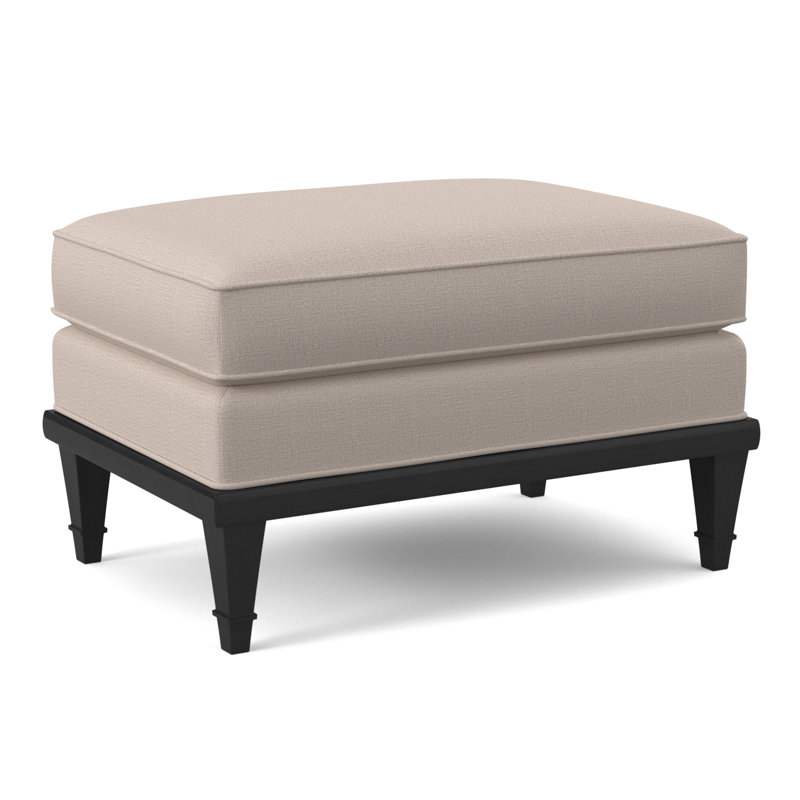 Dublin Ottoman, Elise Linen, Espresso