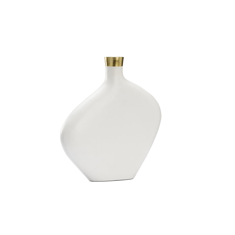 Asymmetric Handmade Aluminum Table Vase