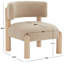 Fauteuil demi-tonneau l 25,8 po Lilou-82401123