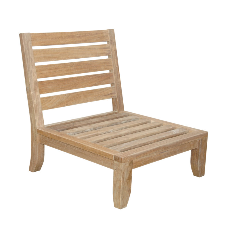 Luxe Outdoor Teak Lounge Chair
