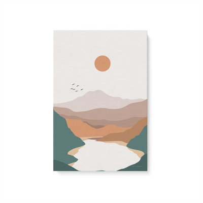 Impression de montagne minimaliste v3
