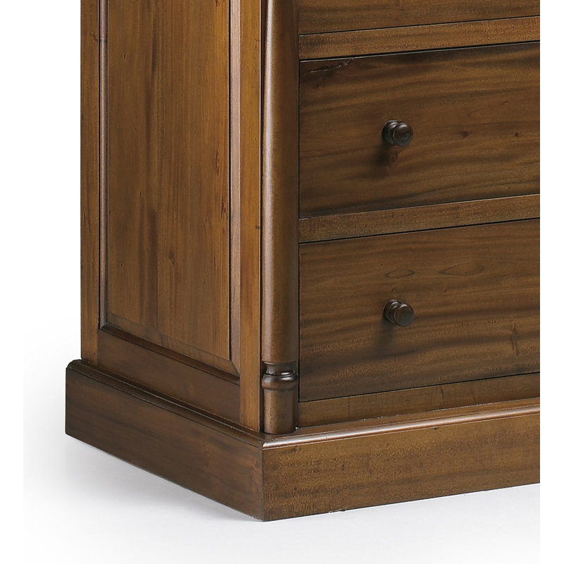Solid Wood 110 cm W Chest of 6 Drawers