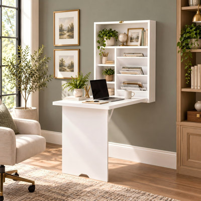 Bureau mural convertible pour le bureau et les jeux