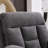 39.76" Wide Oversize Polyester Lift Assist Reclining Chair with Massage Heating & Dual Hidden Cupholders & USB & Side Pocket-364346761