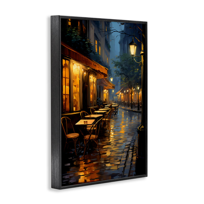 Giclée encadrée de tables de café «Late Night», conception par Creative Studio, H 18 po x l 12 po