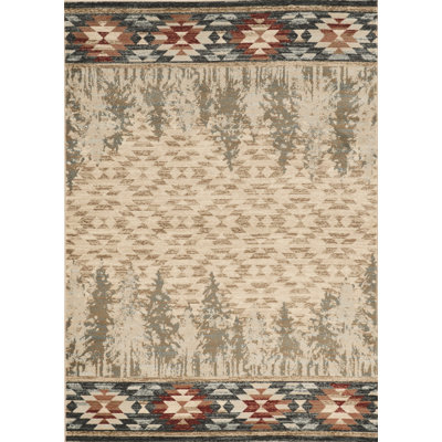 Tapis ivoire en polypropylène 3 pi x 5 pi
