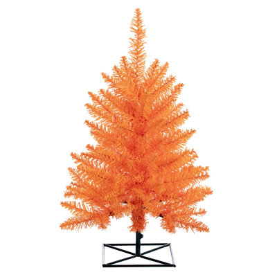 Orange Fir Artificial Fir Christmas Tree