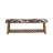 Rego Faux Cowhide Upholstered Storage Bench