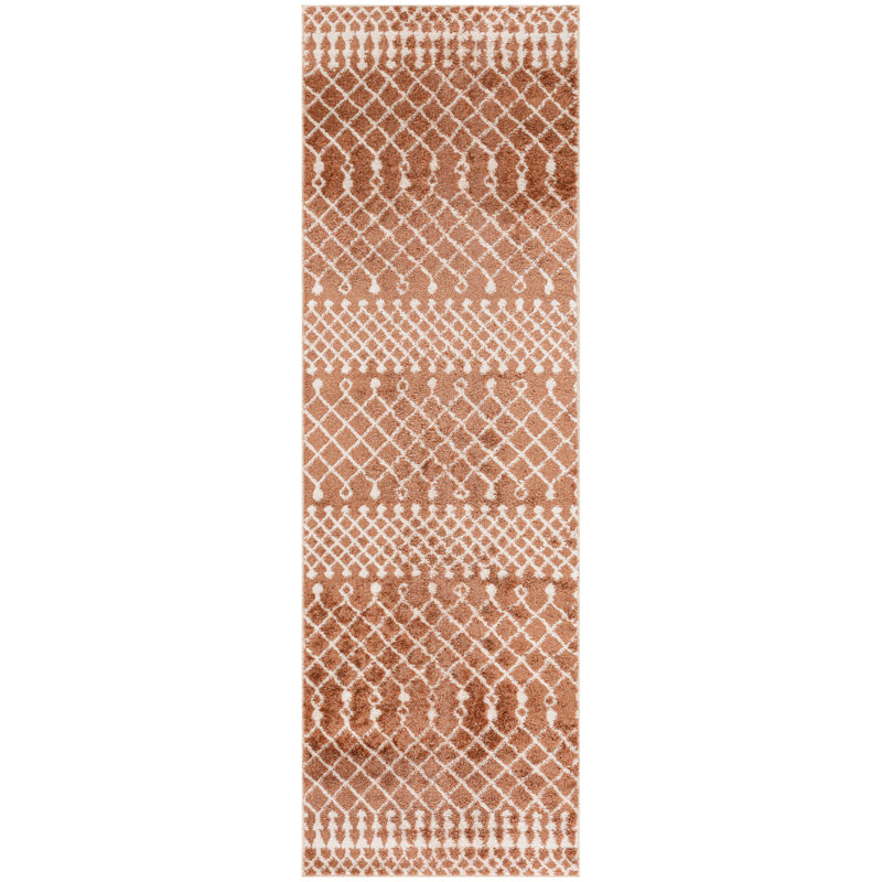 Tapis bohémien Dakota Fields Burrillville, Tapis de couloir 2 pi 2 po x 8 pi
