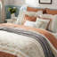 Édredon 9 lits Coral King - coton, imprimé cachemire, bride, 2 taies décoratives, coussins décoratifs Euro 3, jupe 9 pièces-120945165-120945161