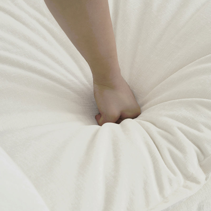 Canapé modulaire surdimensionné en L avec repose-pieds réversible Free Combination Comfy Upholstery, Chenille blanche