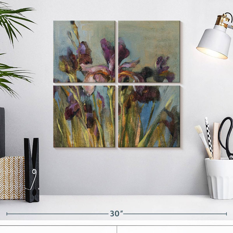 Harnek Spring Iris I, 18" H x 18" W