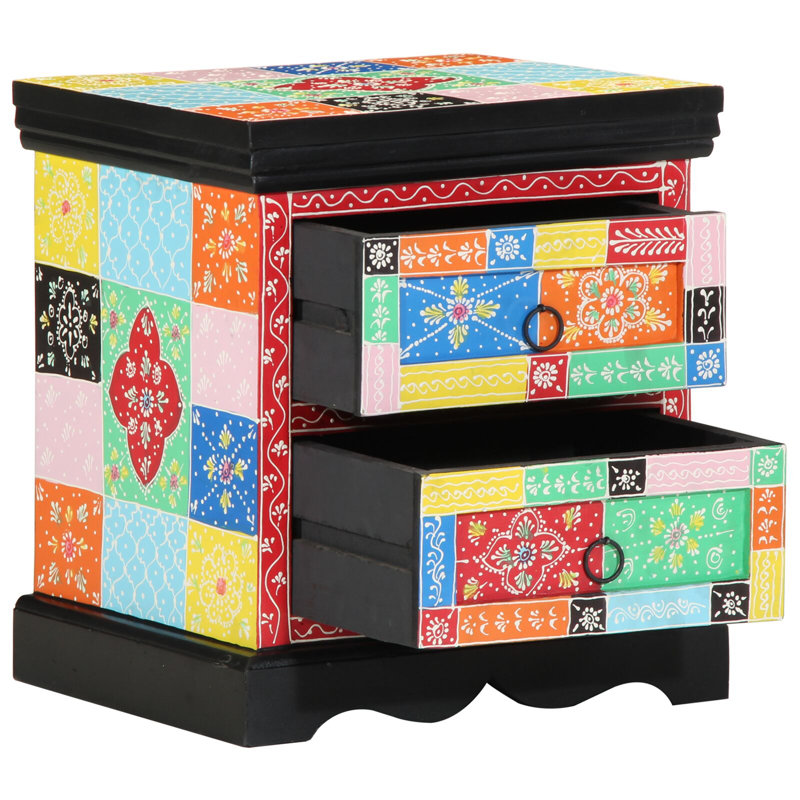 40cm W Solid Wood Bedside Table